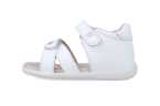 Sandalias blancas preandantes de piel Garvalín 252304